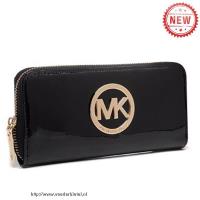 michael kors jet set continental glad groot zwart portefeuilles Tassen Belgie sfg05233